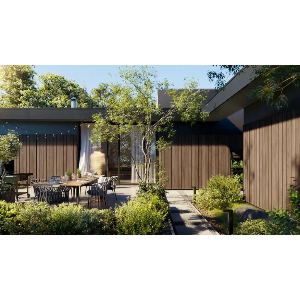 Panele elewacyjne fasadowe Solvo V-Black Dąb Czekoladowy 3030861 SO-01