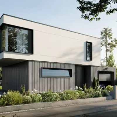 Panele elewacyjne fasadowe Solvo V-Black Dąb Szary 3030867 SO-01