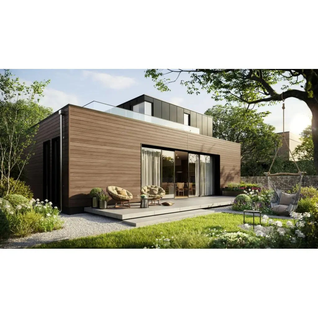 Panele elewacyjne fasadowe Solvo Dąb Czekoladowy 3030860 SO-01