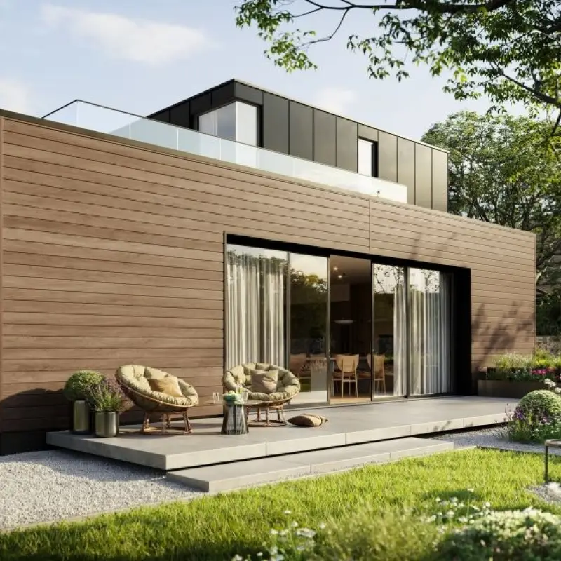 Panele elewacyjne fasadowe Solvo Dąb Czekoladowy 3030860 SO