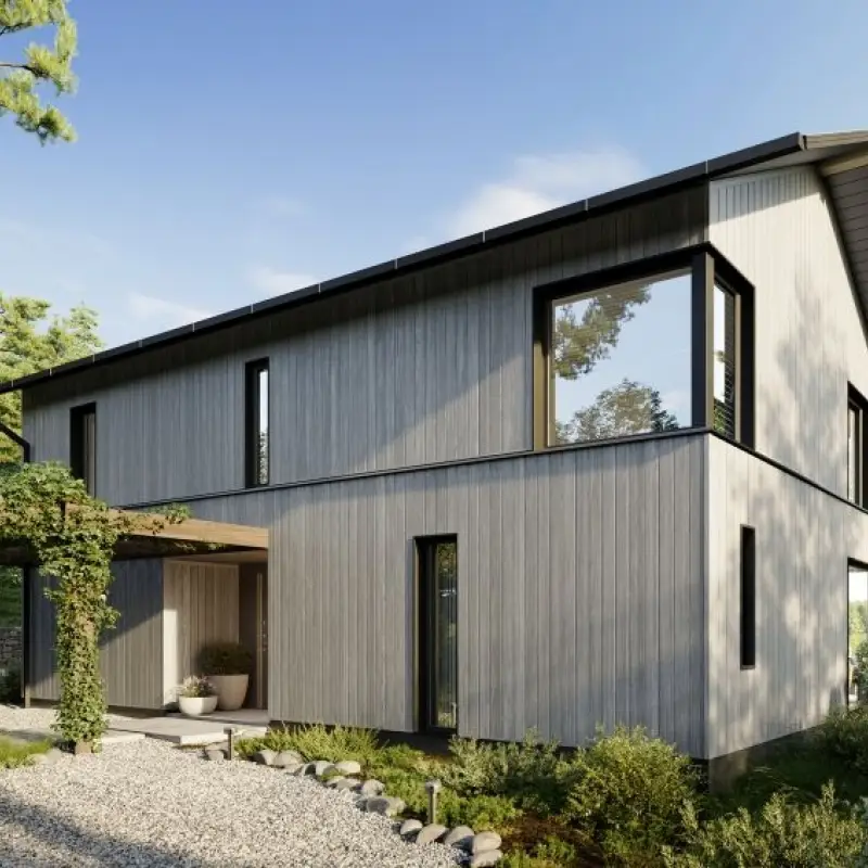 Panele elewacyjne fasadowe Solvo Dąb Szary 3030866 SO-01 - 