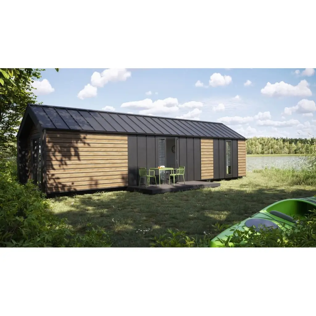 Panele elewacyjne fasadowe Solvo V-Black Dąb Naturalny 3031997 SO-02