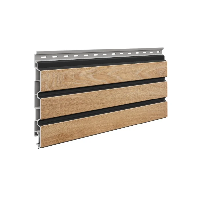 Panele elewacyjne fasadowe Solvo V-Black Dąb Naturalny 3032