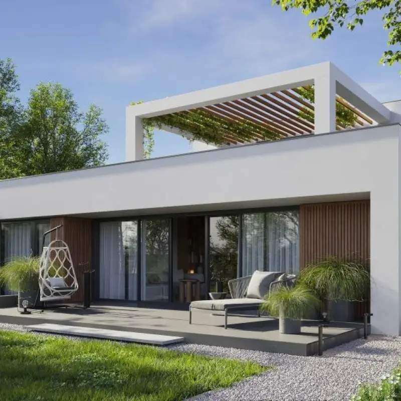 Panele elewacyjne fasadowe Solvo V-Black Dąb Czekoladowy 30