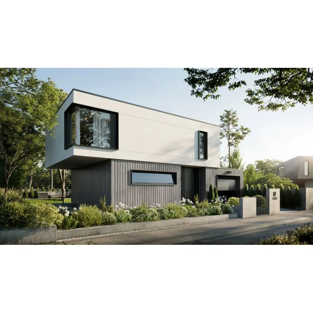 Panele elewacyjne fasadowe Solvo V-Black Dąb Szary 3032015 SO-03