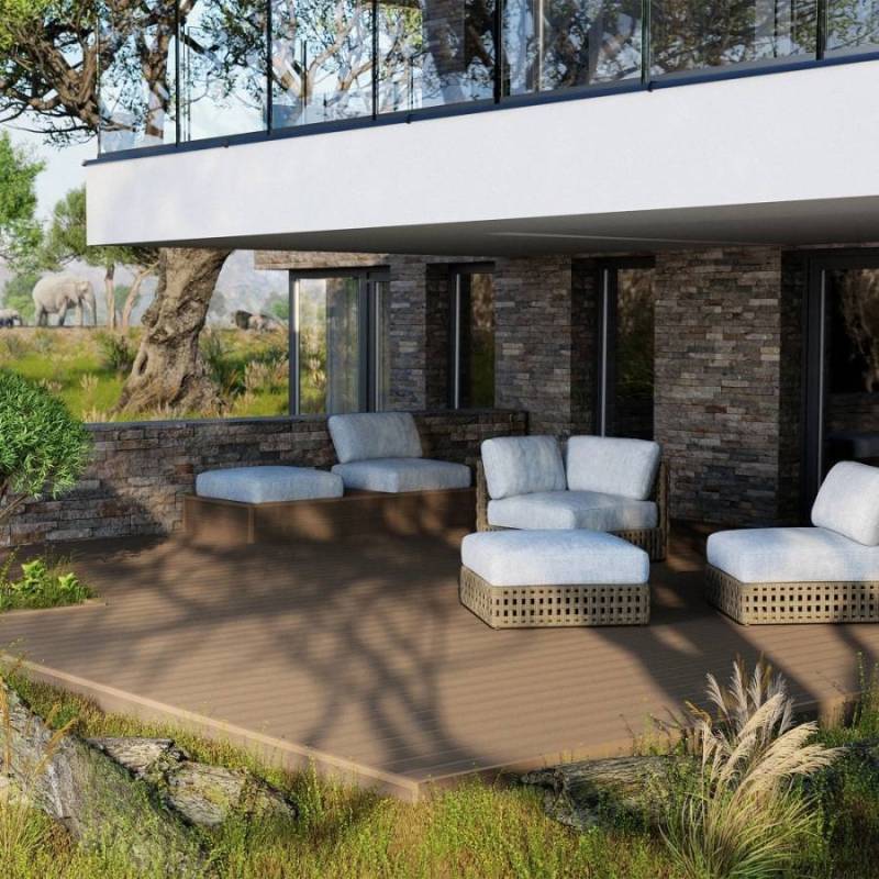 Deska tarasowa dwustronna Safari Azobe 3,0m 25 mm, BA7A03 - 