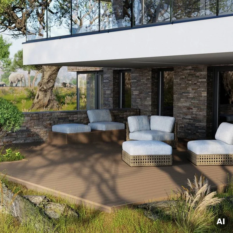 Deska tarasowa dwustronna Safari Azobe 3,0m 25 mm, BA7A03 -