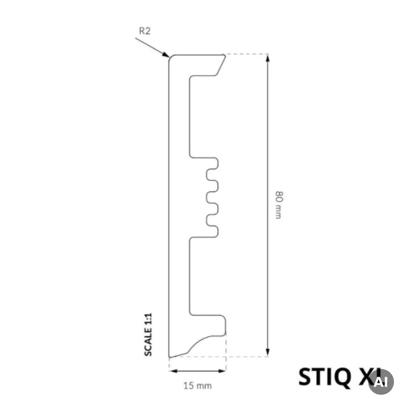 Listwa przypodłogowa STIQ XL Kaszmir 211, 5905167884102 - 3