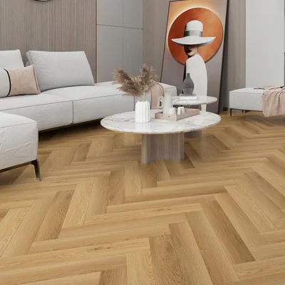 Panele winylowe SPC ze zintegrowanym podkładem Jodełka Vogue Klasa 34 6 mm, PAN000365