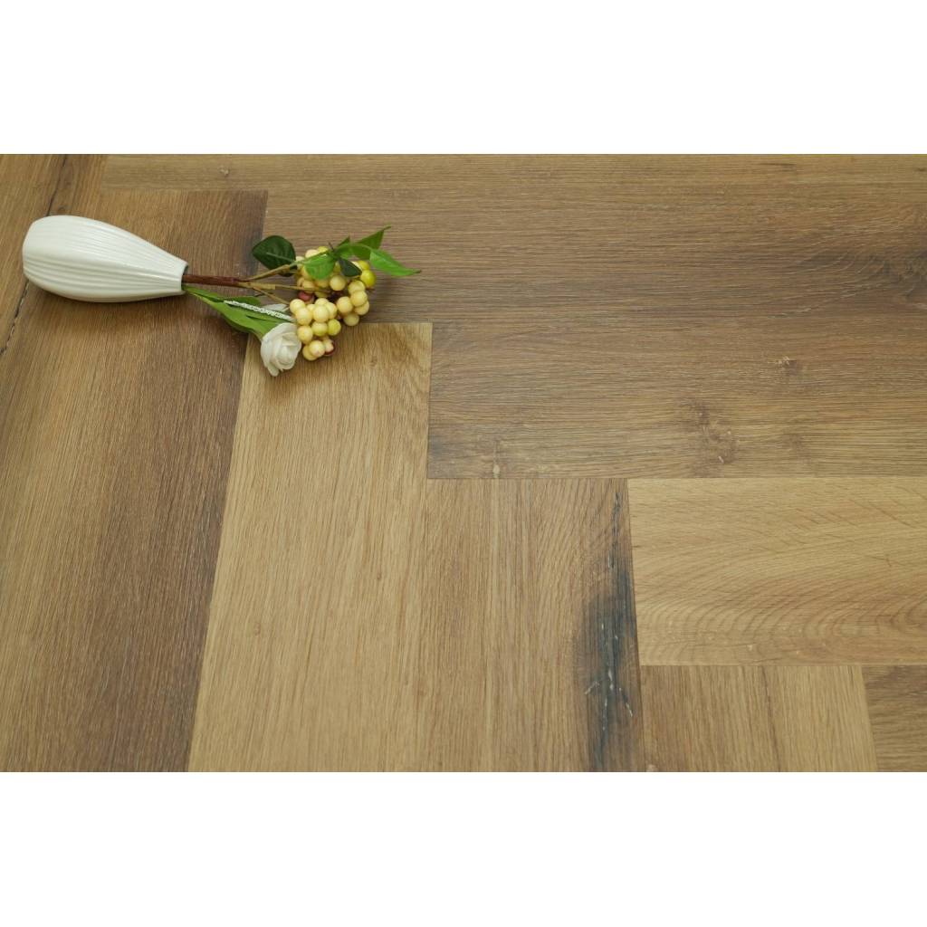 Panele winylowe SPC ze zintegrowanym podkładem Jodełka Delux PAN000367  Klasa 34 6 mm