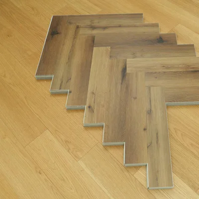 Panele winylowe SPC ze zintegrowanym podkładem Jodełka Delux Klasa 34 6 mm, PAN000367