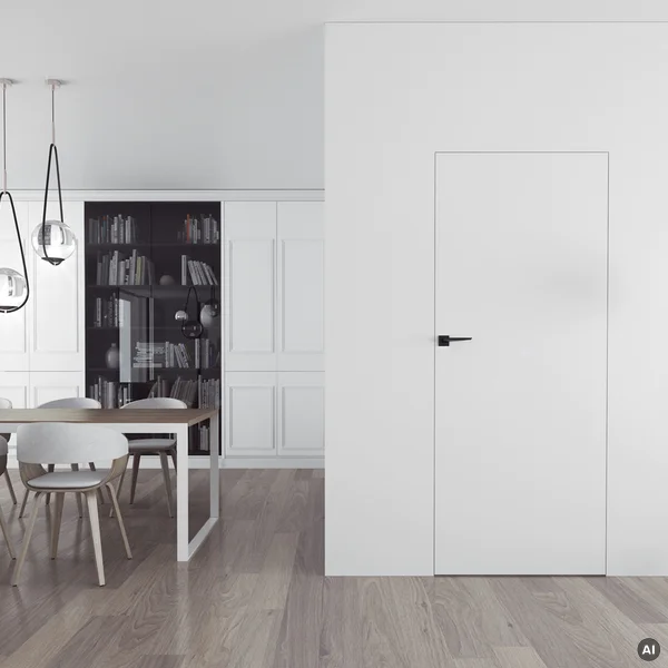 Drzwi Sara Eco 2 odwrotna przylga ukryte lewe 80 cm płyta,