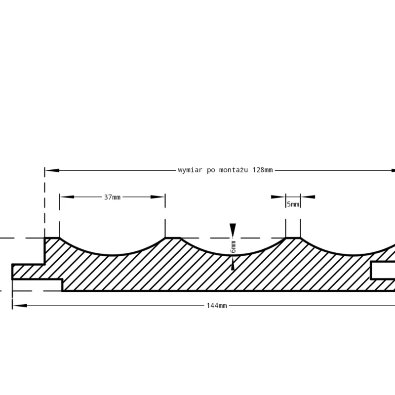 Kaszmir Supra Mat Kaszmir Sahara Cream  U 3019 Wave, 1200383
