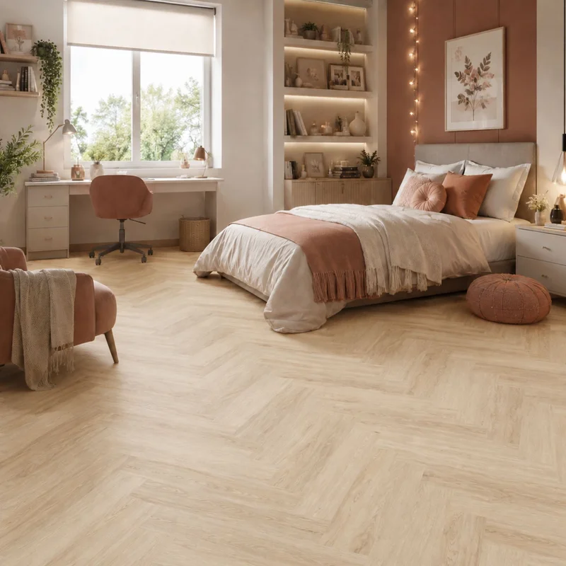 Panele winylowe SPC LVT Jodełka Dąb Harlow CA158 Klasa 33 