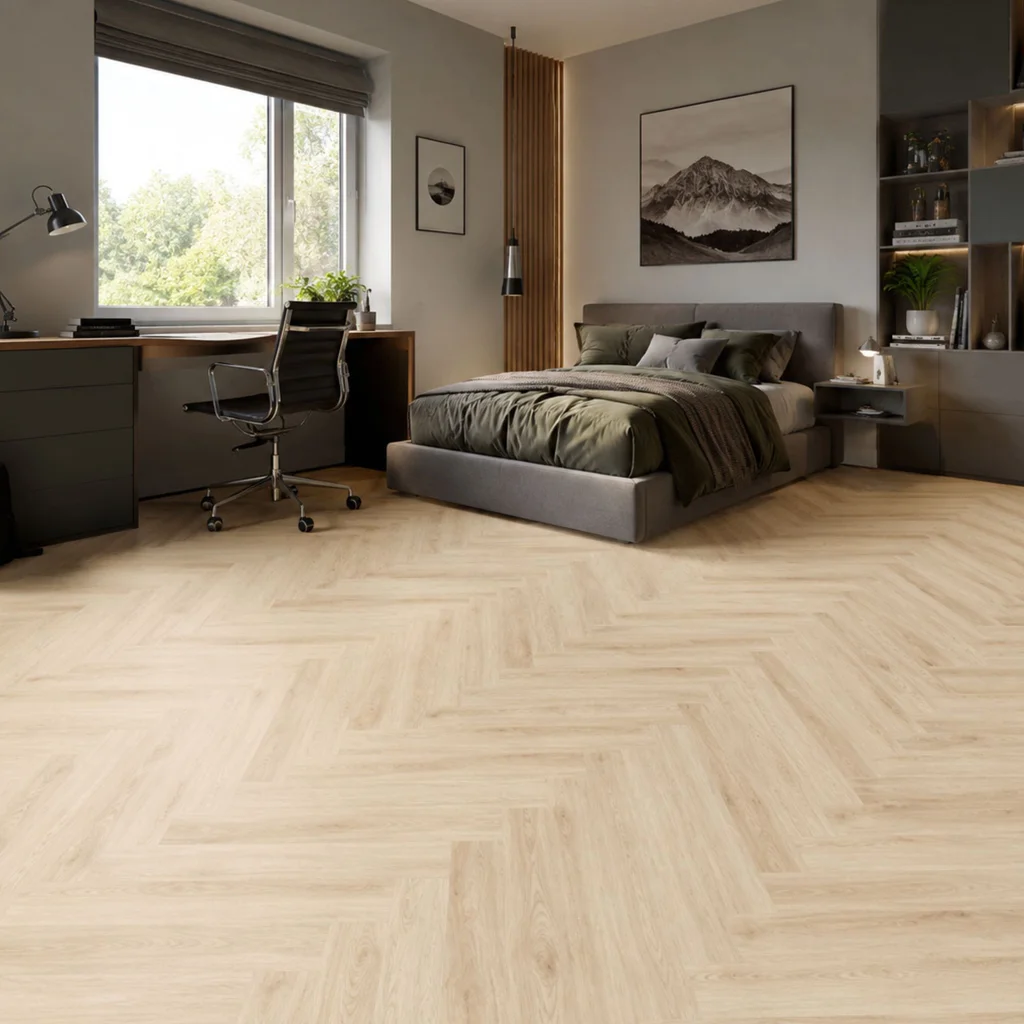 Panele winylowe SPC LVT Jodełka Dąb Harlow CA158 Klasa 33 5 mm TAK