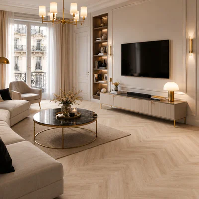 Panele winylowe SPC LVT Jodełka Dąb Harlow CA158 Klasa 33 5 mm TAK