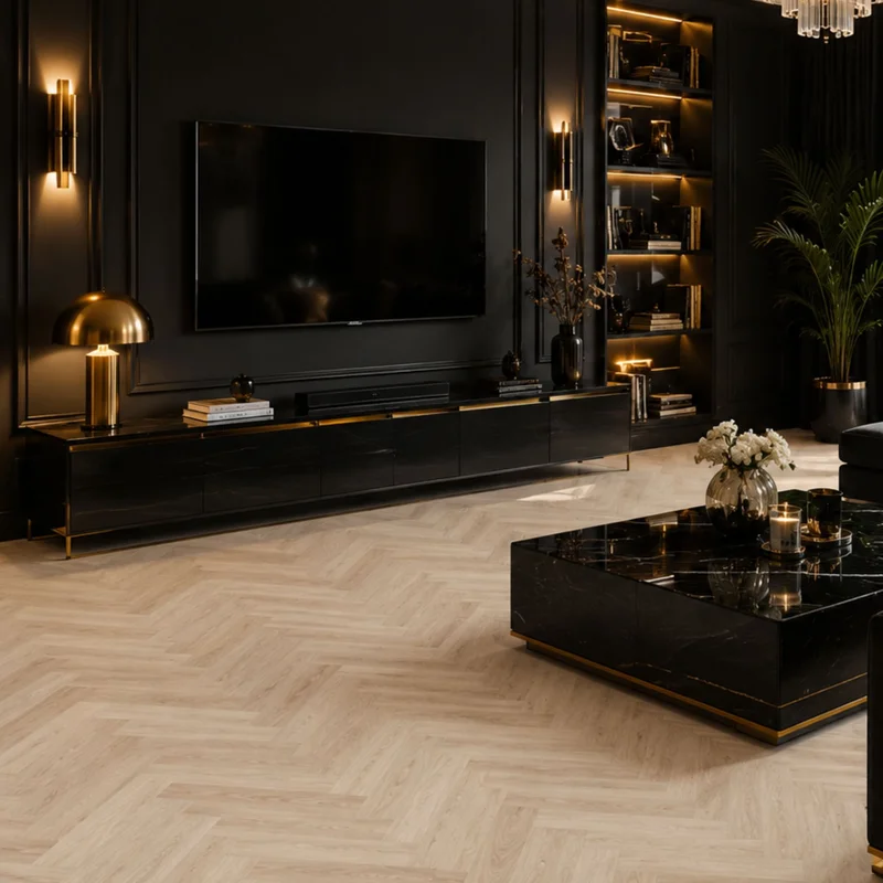 Panele winylowe SPC LVT Jodełka Dąb Harlow CA158 Klasa 33 