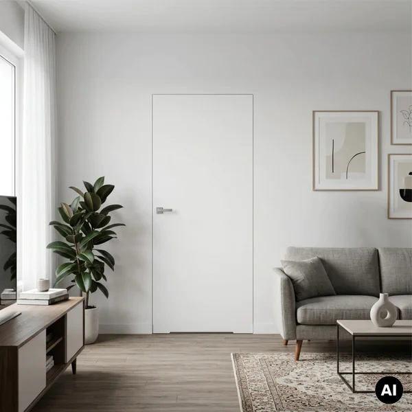 Drzwi Sara Eco 2 bezprzylgowe ukryte prawe WC 70 cm plaster 