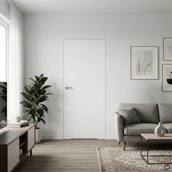 Drzwi Sara Eco 2 bezprzylgowe ukryte prawe WC 70 cm plaster
