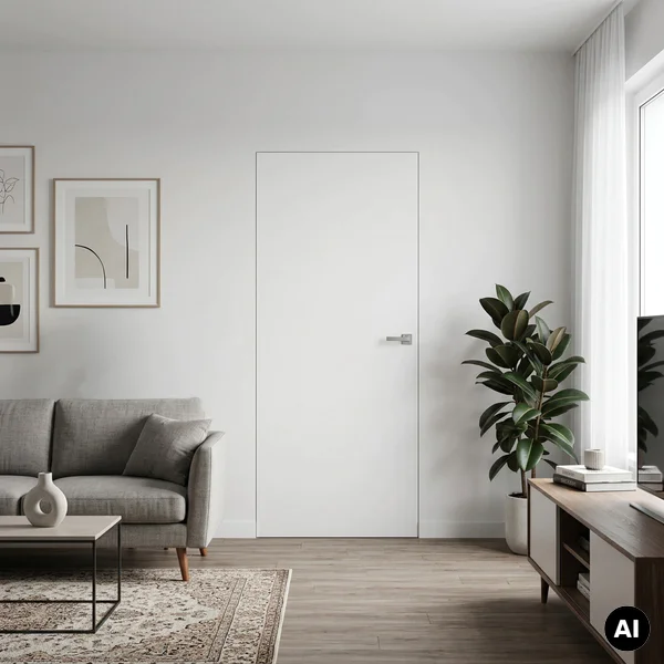 Drzwi Sara Eco 2 bezprzylgowe ukryte lewe 80 cm plaster miod