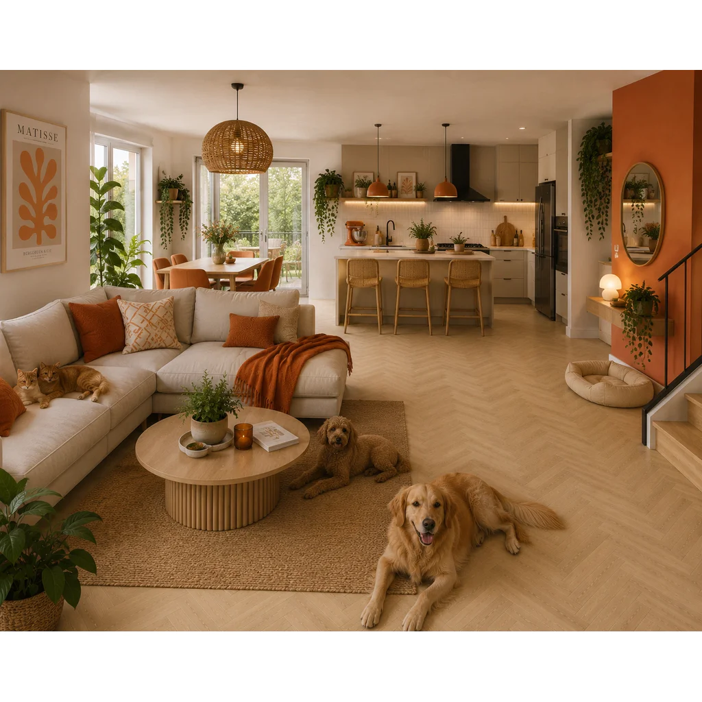 Panele winylowe SPC LVT Jodełka Dąb Deventer CAS 236 5 mm TAK, 5905167857120