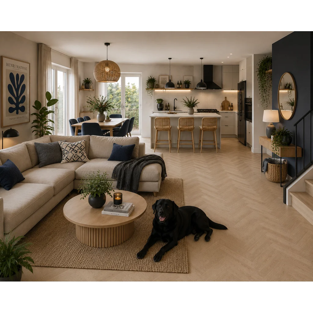 Panele winylowe SPC LVT Jodełka Dąb Deventer CAS 236 5 mm TAK, 5905167857120