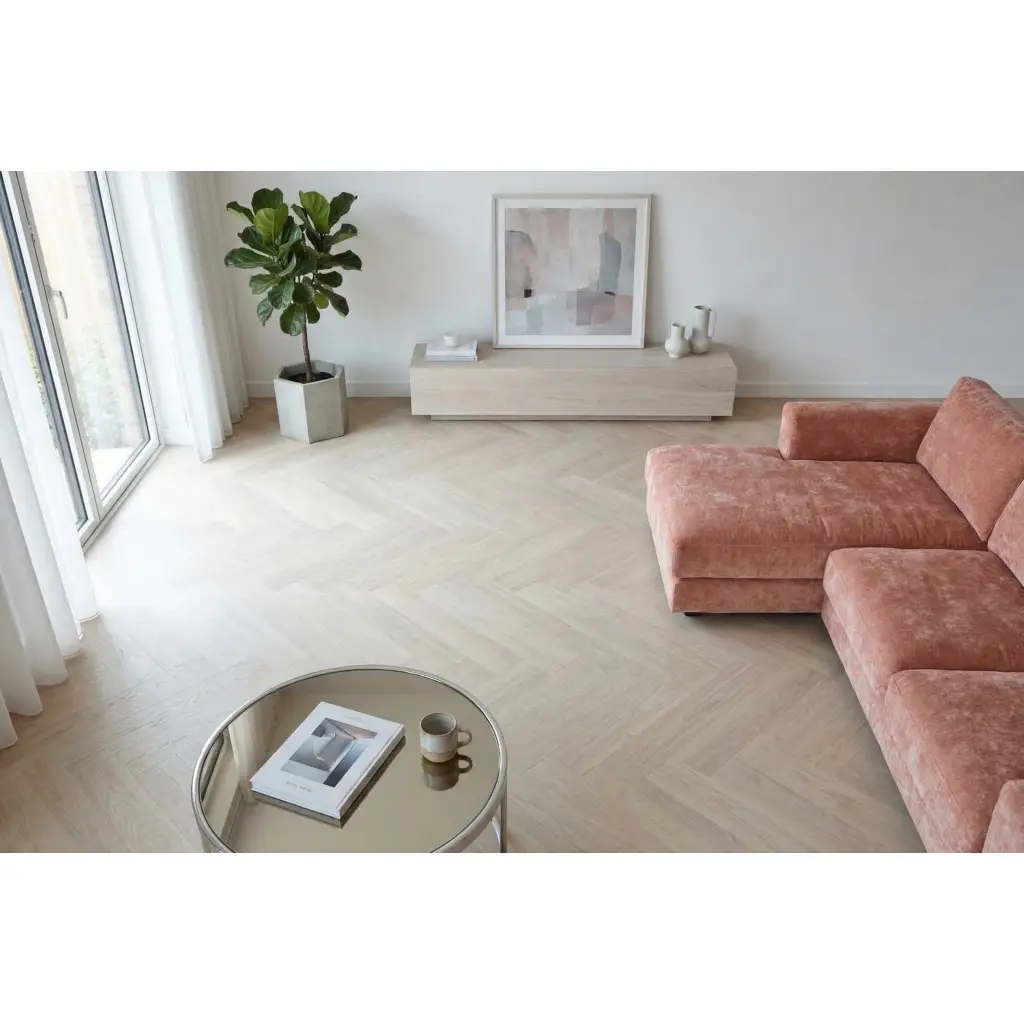 Panele podłogowe Jodełka Dąb Baronia jasny EL2132 AC4 8 mm, 1806783