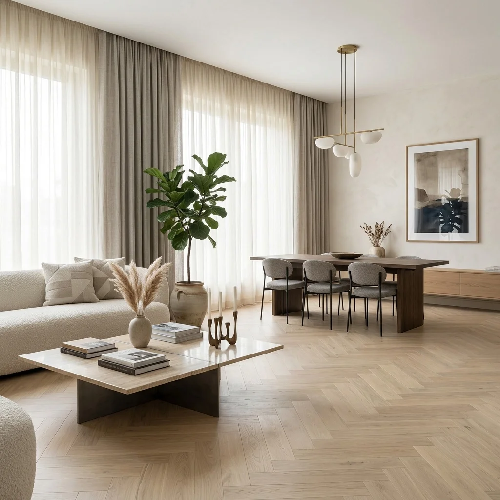 Podłoga drewniana Jodełka Jesion Kaschmir Lively Jodła Kaszmir 78459 9.3 mm TAK