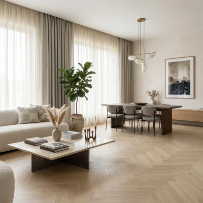 Podłoga drewniana Jodełka Jesion Kaschmir Lively Jodła Kaszmir 78459 9.3 mm TAK