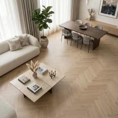 Podłoga drewniana Jodełka Jesion Kaschmir Lively Jodła Kaszmir 78459 9.3 mm TAK