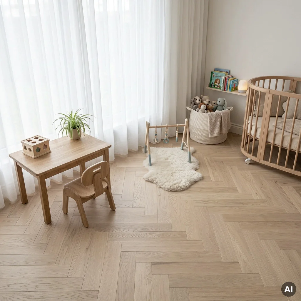 Podłoga drewniana Jodełka Jesion Kaszmir Lively 9.3 mm TAK, 78459