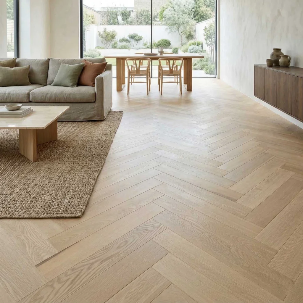 Podłoga drewniana Jodełka Jesion Kaschmir Lively Jodła Kaszmir 78459 9.3 mm TAK