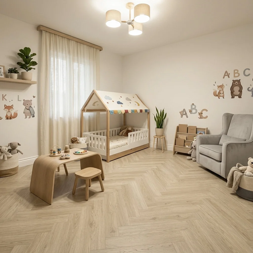 Panele winylowe Jodełka Luna Oak 84227 Klasa 33 6 mm, 400108712