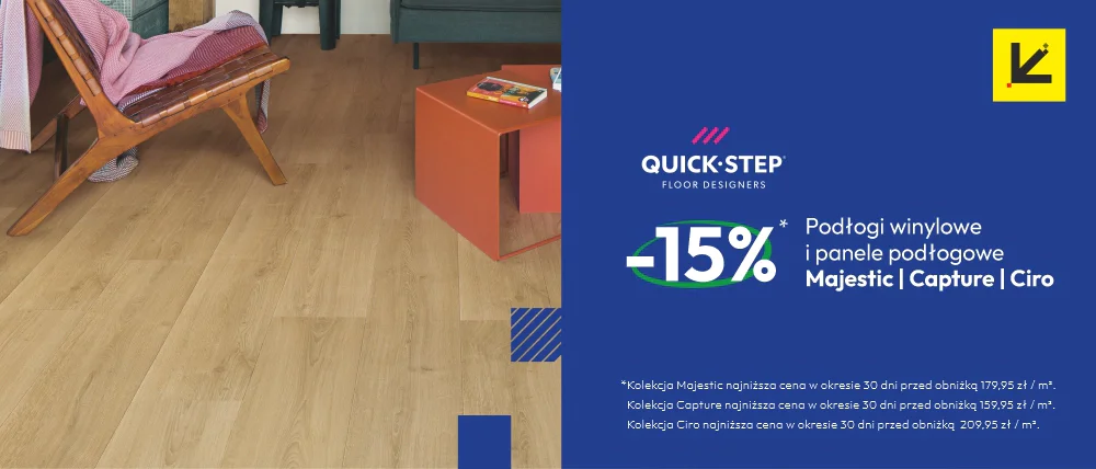 Promocja wybrane panele laminowane i winylowe Quick-Step w p